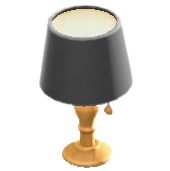 テーブルランプのブラックの画像