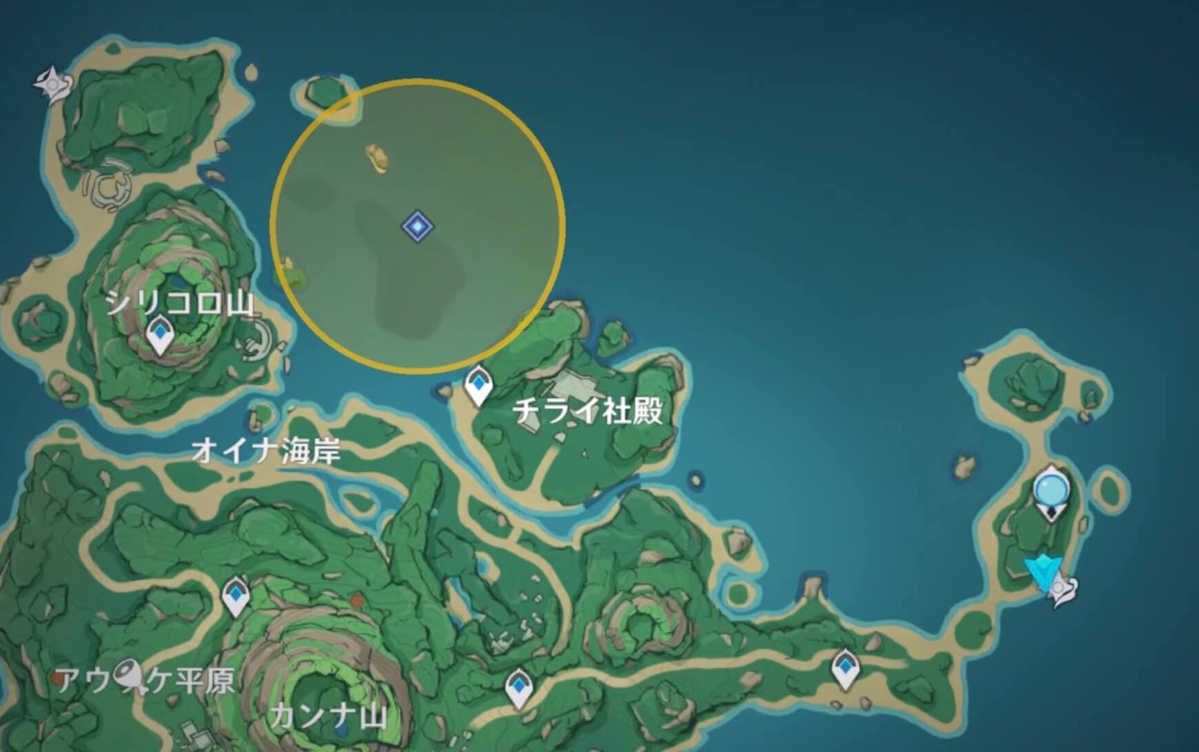 シリコロ山の地下遺跡内部