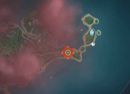 日輪とカンナ山のマップ