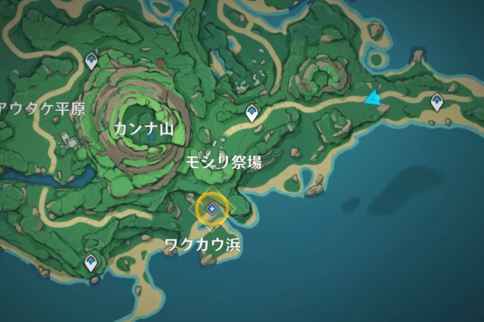 ワクカウ浜に行く