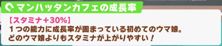 スタミナ成長率30%