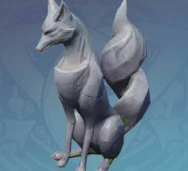 天狐彫像-「白辰嗣響」の画像