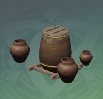 壁厚「石芯」陶製水がめの画像