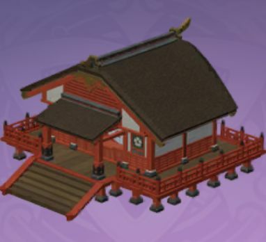 神社偏殿「社務順易」の画像