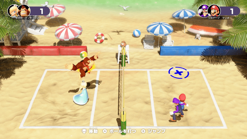 空いているサイドにアタック