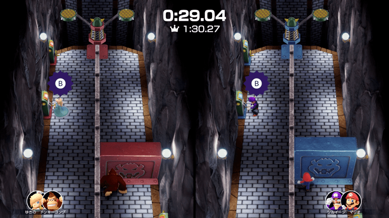 序盤はBボタンを連打