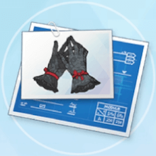 レースのグローブの設計図画像