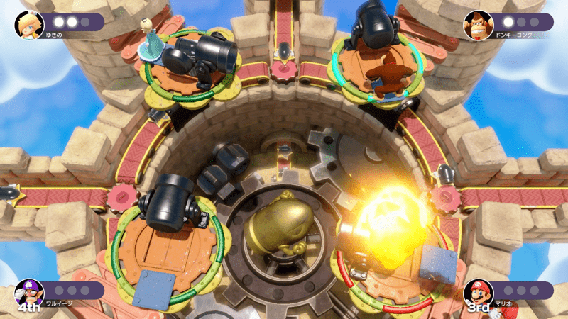 タイミングよくたいほうを撃つだけ