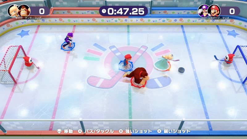 弱いショットはコントロール重視