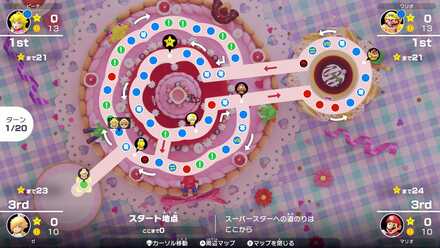 ピーチのバースデーケーキ