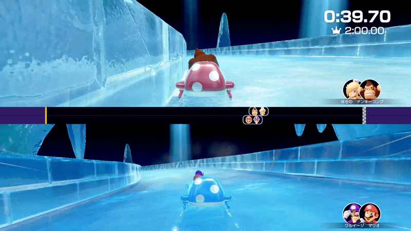 インコースを意識して加速