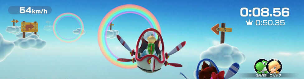 上に大きく羽を広げる