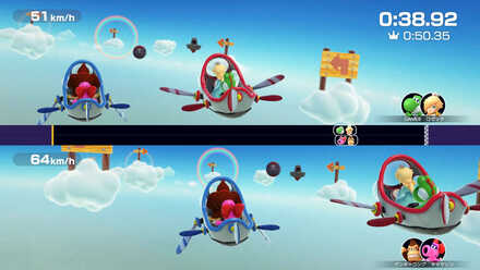 弾は飛んできたタイミングで上下どちらかに逃げる