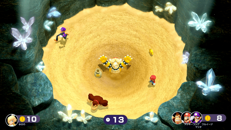 1人の時はコインを優先して取る