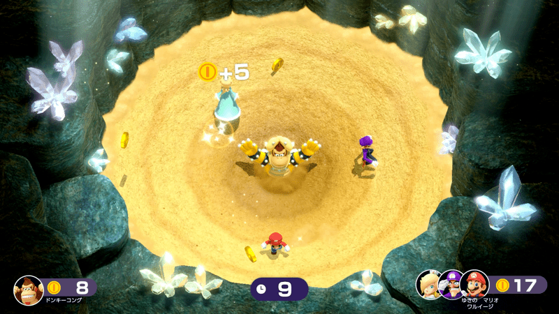 3人の時は落ちないように立ち回る