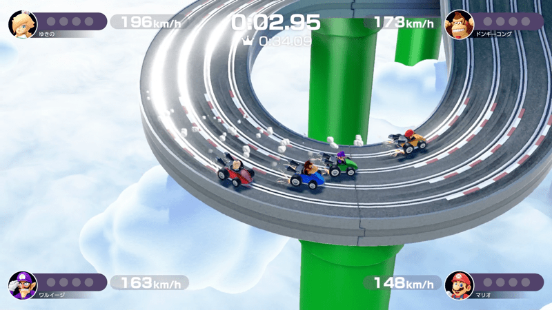 カーブでは減速してスピンに注意