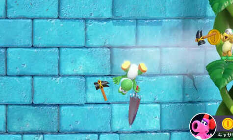 ハンマーに当たった様子