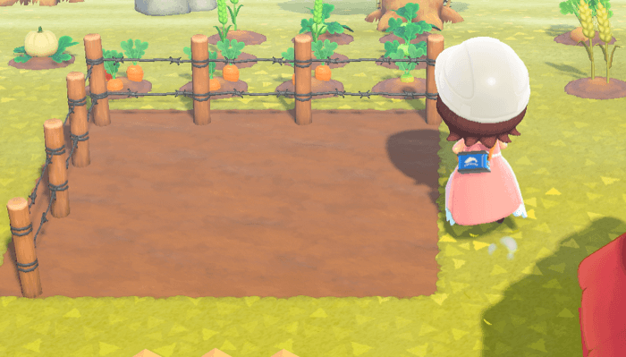 買った苗を持って植えたいところに行く