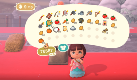 食べてフルーツパワーを回復する