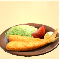 アジのフライ画像