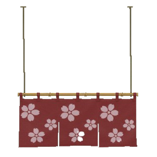 よこながのれんの桜の画像