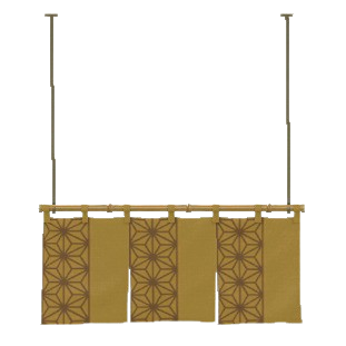 よこながのれんの麻の葉の画像