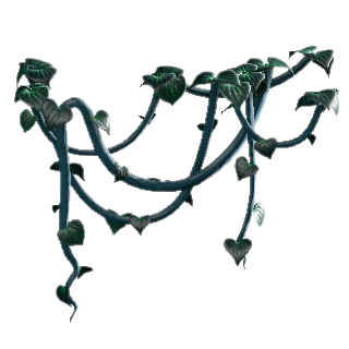 ツルのガーランドのダークグリーンの画像