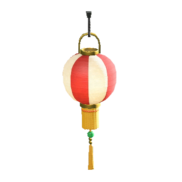 ちょうちんの紅白ストライプの画像