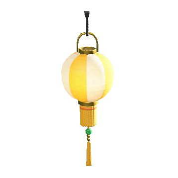 ちょうちんの黄白ストライプの画像