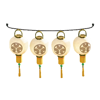 ちょうちんセットの家紋の画像