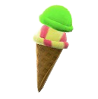 メロン&チーズのダブルアイス画像