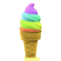 レインボーソフトクリーム画像