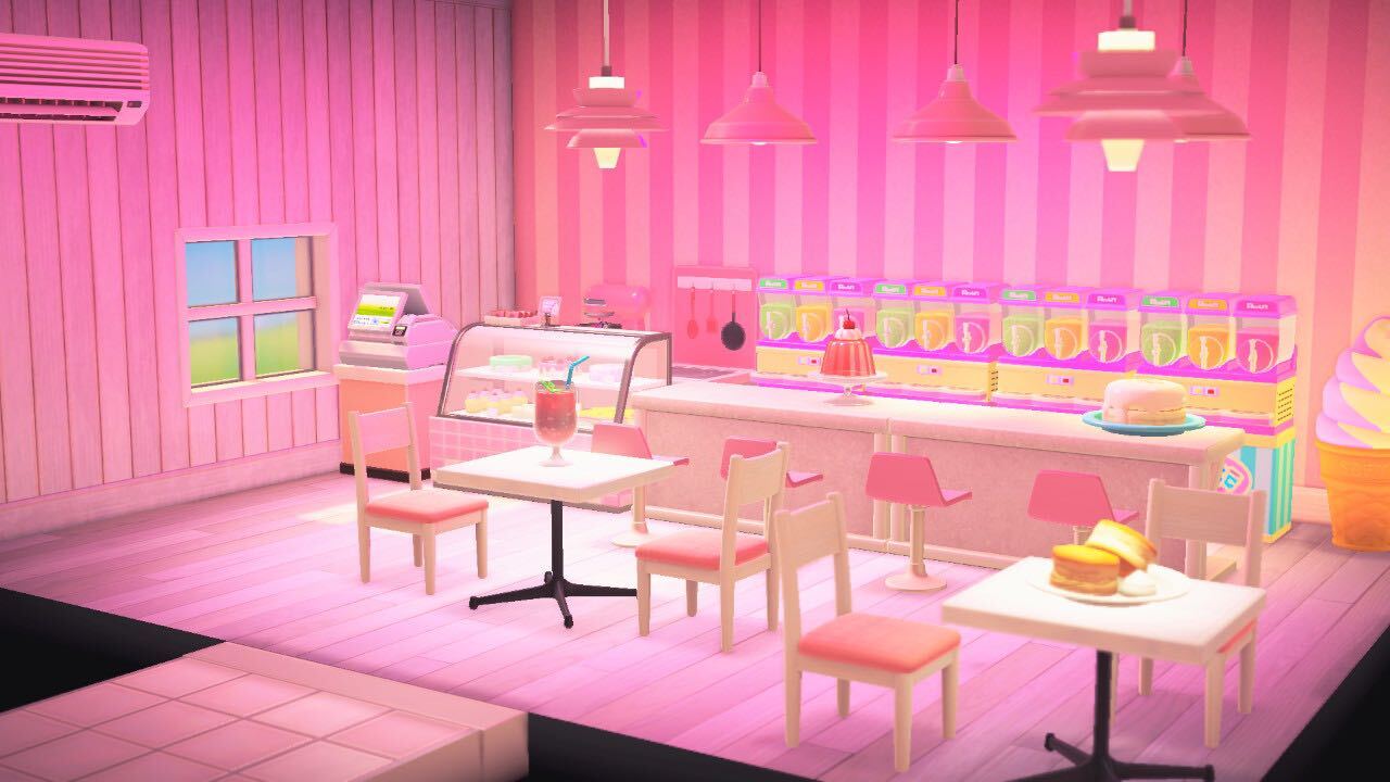 あつ森カフェのレイアウト画像