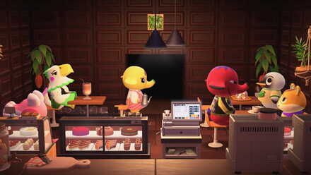 あつ森カフェのレイアウト画像