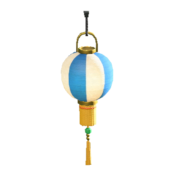 ちょうちんの青白ストライプの画像