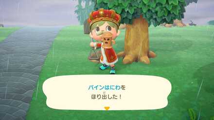 雨の日の翌日は島内にはにわが埋まっている