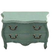 エレガントなコモードのブルーの画像