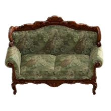 エレガントなソファのブラウンの画像