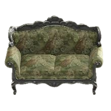 エレガントなソファのシルバーの画像