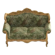 エレガントなソファのボタニカルの画像