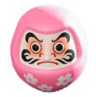 ミニダルマの桜の画像