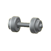 ダンベルのシルバーの画像