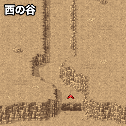 西の谷のマップ