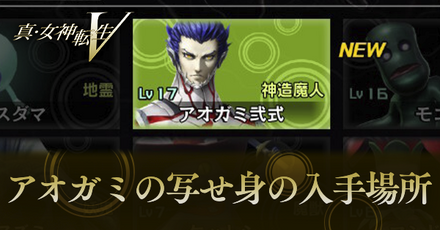 アオガミの写せ身の入手場所