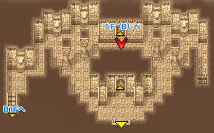 エクスデス城（1）1FAのマップ