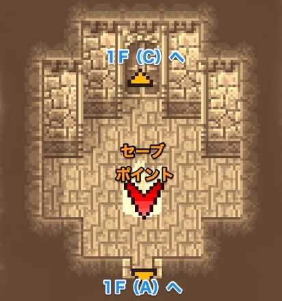 エクスデス城（1）1FBのマップ