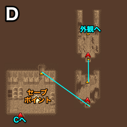 船の墓場Dのマップ