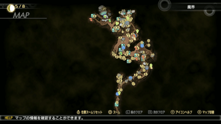 マップ上のミマンの位置