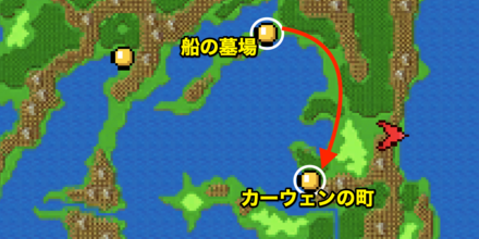 カーウェンの町行き方