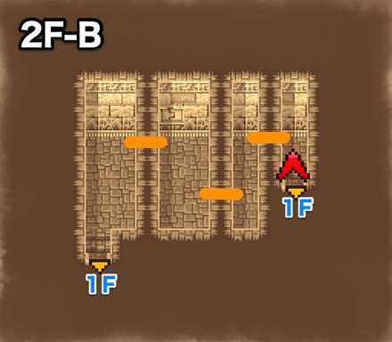 ピラミッド2F-Bのマップ